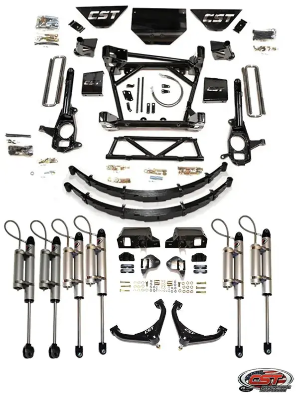 Cst 11-19 Gm 2500 / 3500 8-10″ Stage 7 Suspension System (W/ Soft-Ride Leafs & Uniball Uca) 1