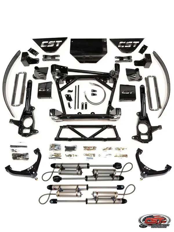 Cst 11-19 Gm 2500 / 3500 8-10″ Stage 5 Suspension System (W/ Rear Blocks & Add A Leafs & Uniball Uca’S) 1