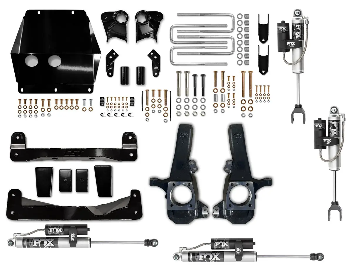 Cst 20-25 Gm 3500 4″ Stage 5 Suspension System W/ Fox 2.0 Reservoir Shocks 1