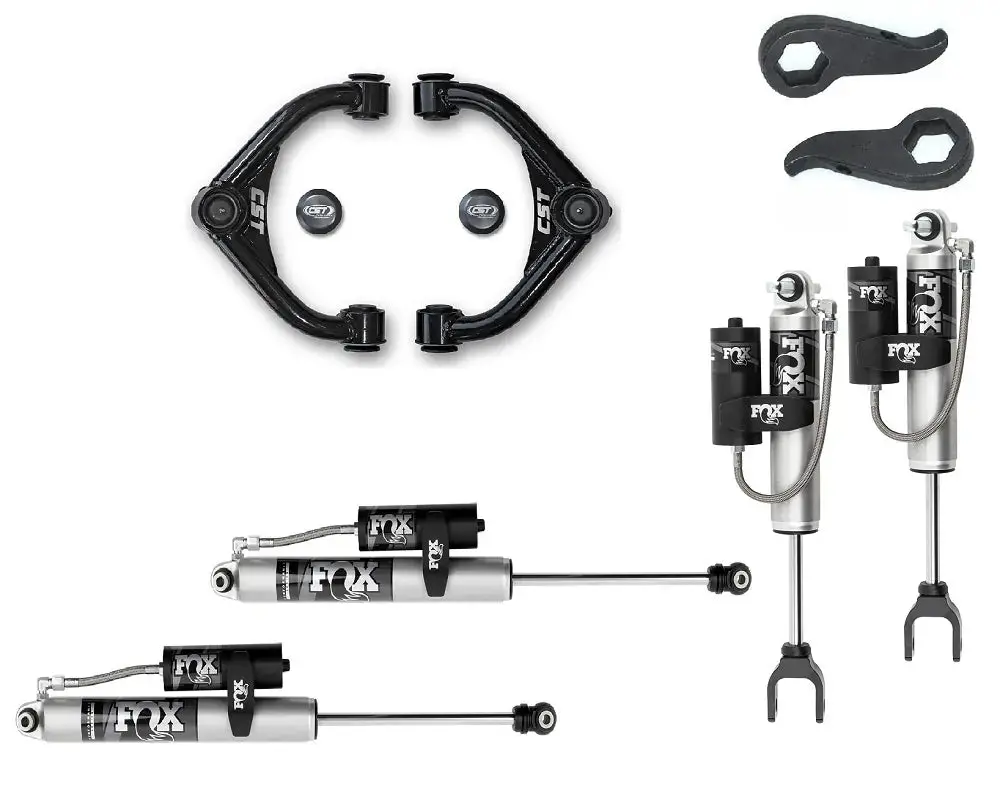 Cst '11-19 Gm 2500/3500Hd Leveling Kit | Stage 2 Suspension System W/ Fox 2.0 Reservoir Shocks 1