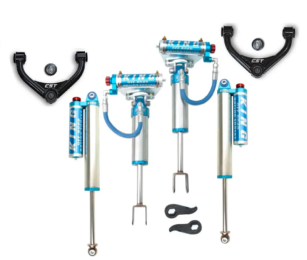 2011+ Gm 2500/3500Hd King-Series Leveling Kits | Stage 3 Suspension System W/ King 2.5 Remote Res. Shocks 1