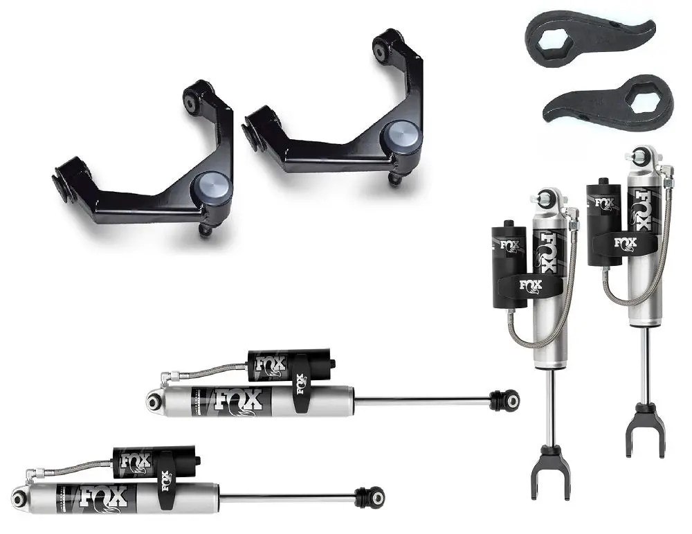 Cst 2020+ Gm 2500/3500Hd Leveling Kit | Stage 2 Suspension System W/ Fox 2.0 Reservoir Shocks 1
