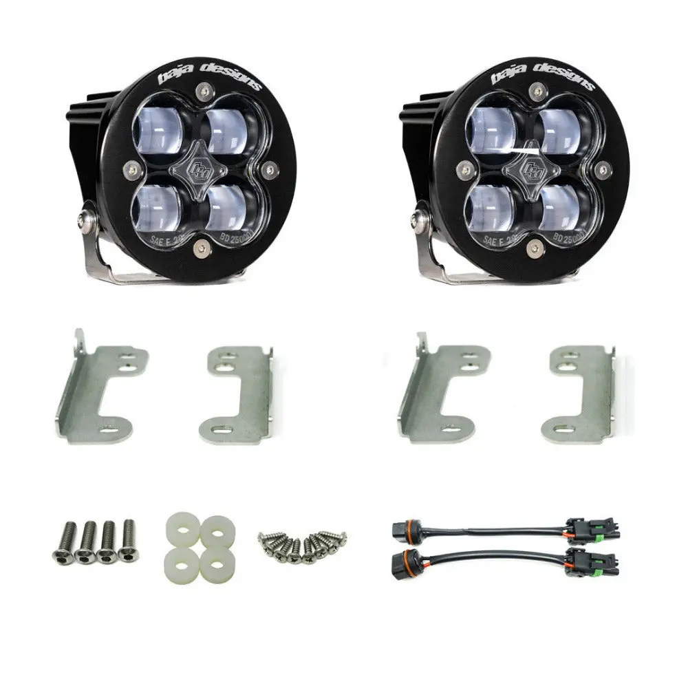Jeep Jk Squadron-R Sae Fog Pocket Light Kit - Jeep 2007-09 Wrangler Jk; Note: W/ Standard Oe Bumper 1