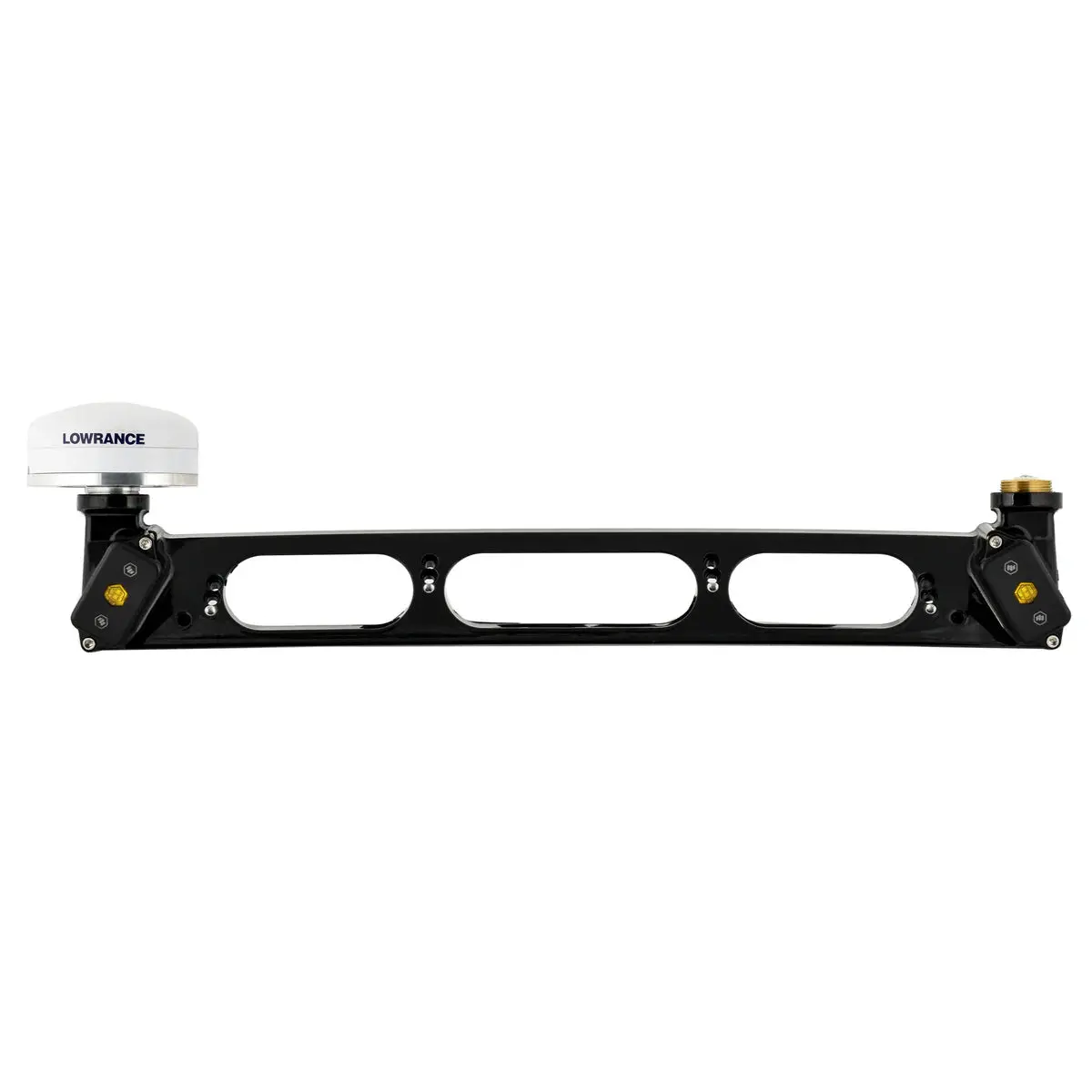 Third Brake Light Dual Antenna Mount - With Led Lights And Lowrance Point 1 Gps Antenna - 2017 - 2026 Raptor 1