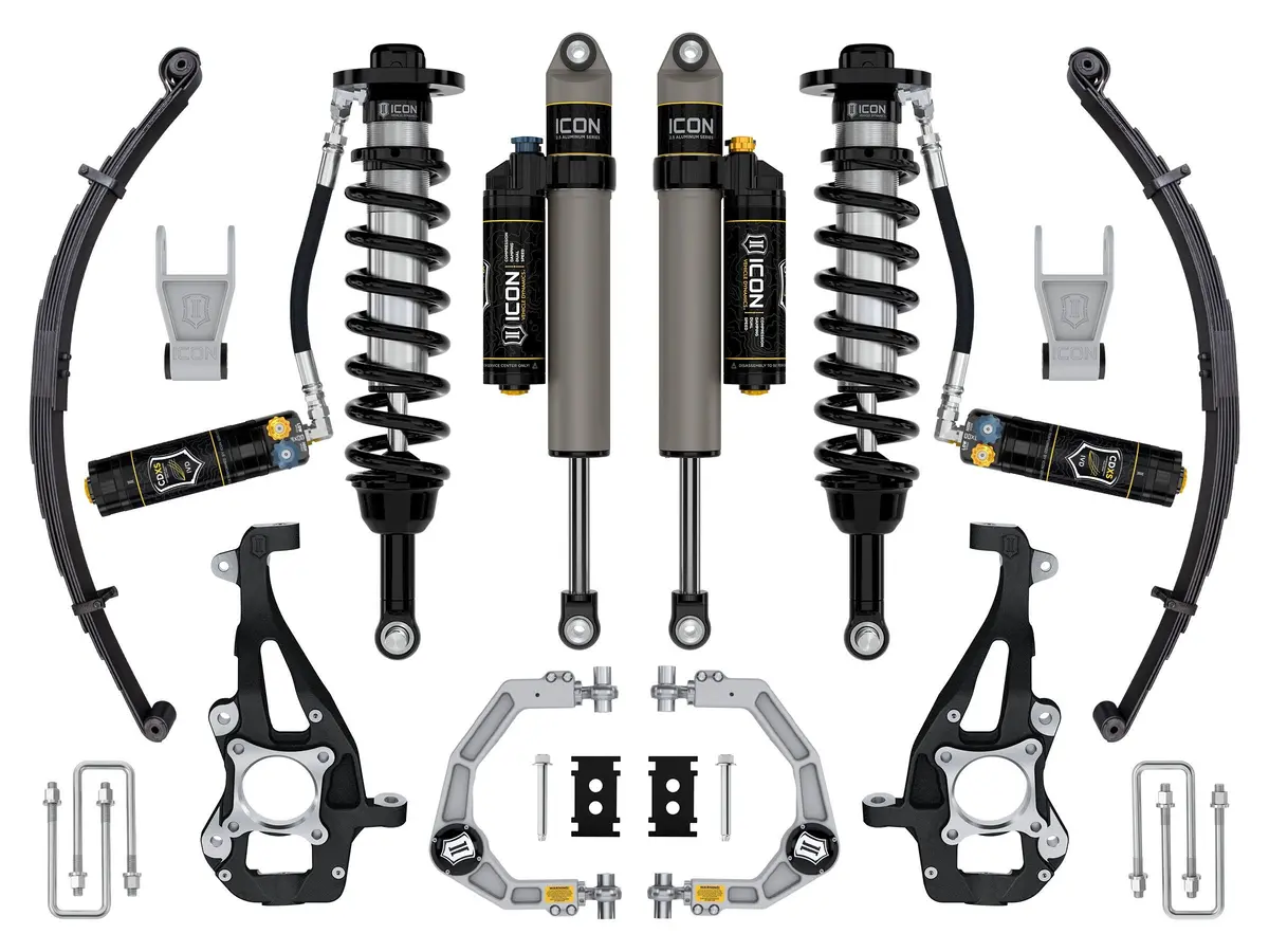21-24 Ford F150 4Wd 3.5-4.5" Stage 4 Suspension System W/ Leaf Springs 1