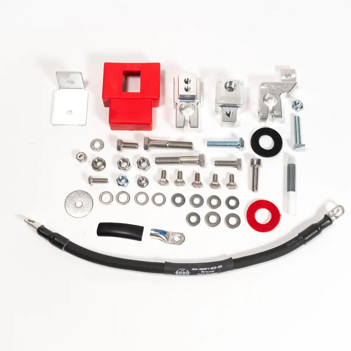 Sdhq Built 2023-2026 Ford F250/F350 Billet Single Battery Terminal Upgrade Kit 1