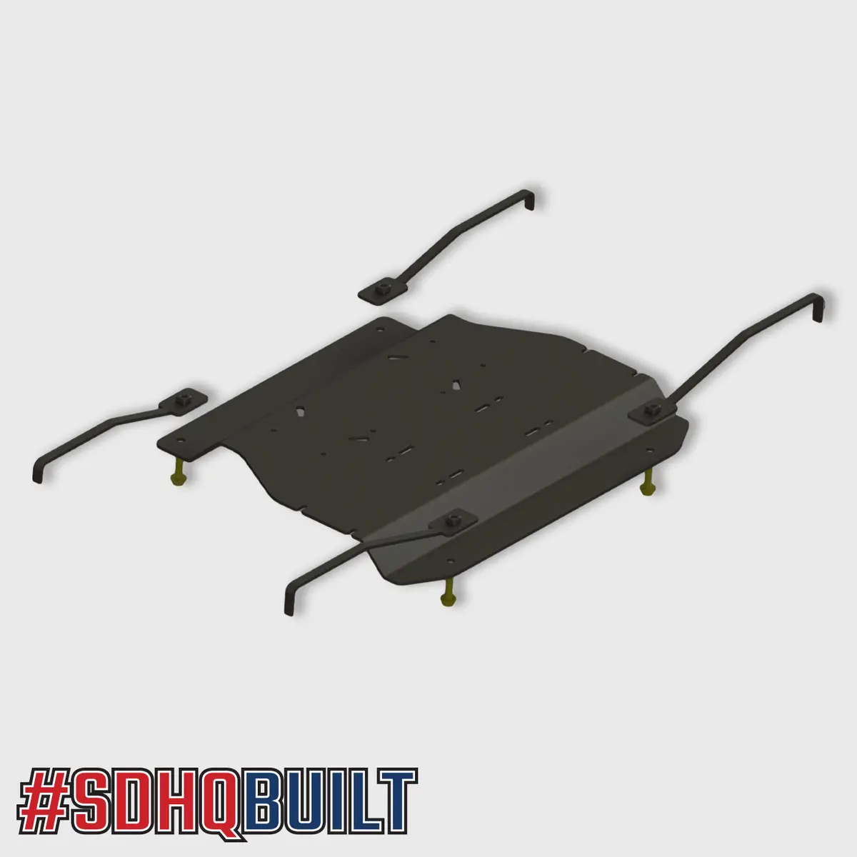 Sdhq Built '17-26 Ford Super Duty F-250/F-350 Under Bed Air Compressor Mount 1