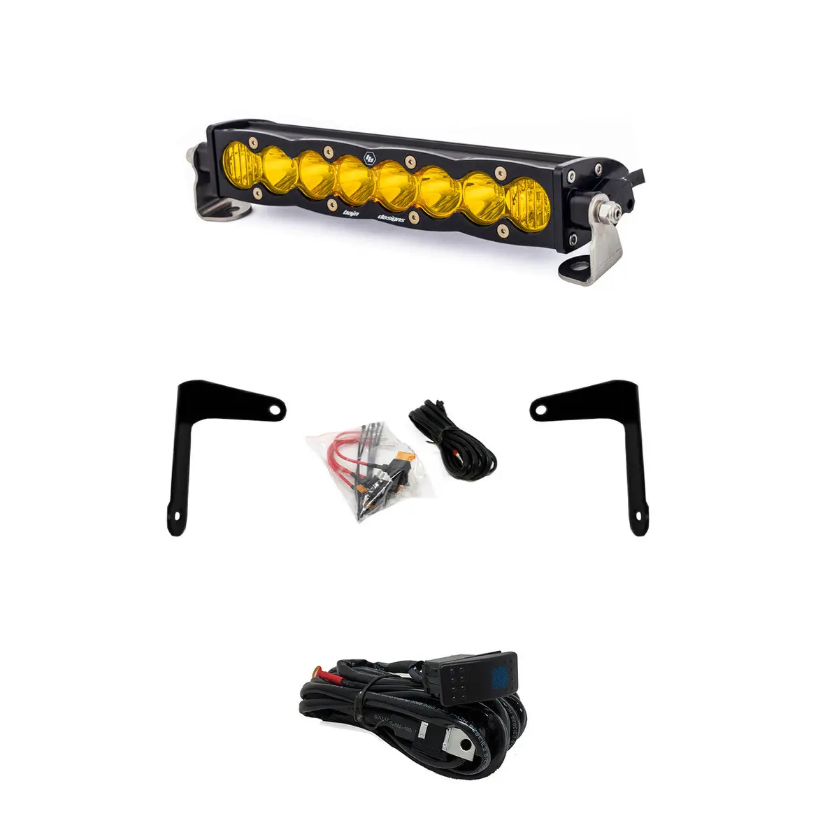 '17-24 Can-Am Maverick X3 S8 10 Inch Shock Mount Light Bar Kit 2