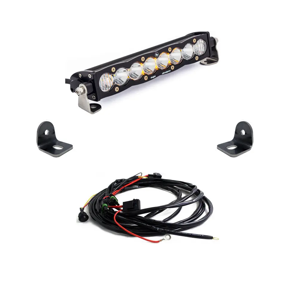 Polaris S8 10 Inch Hood Mount Light Bar Kit - Polaris 2019-21 Rzr Xp Turbo; 2018-21 Rzr Turbo S 1