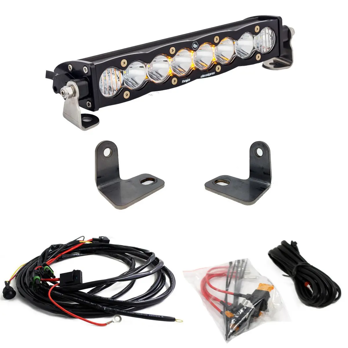 Polaris S8 10 Inch Hood Mount Light Bar Kit - Polaris 2016-18 Rzr Xp Turbo 1