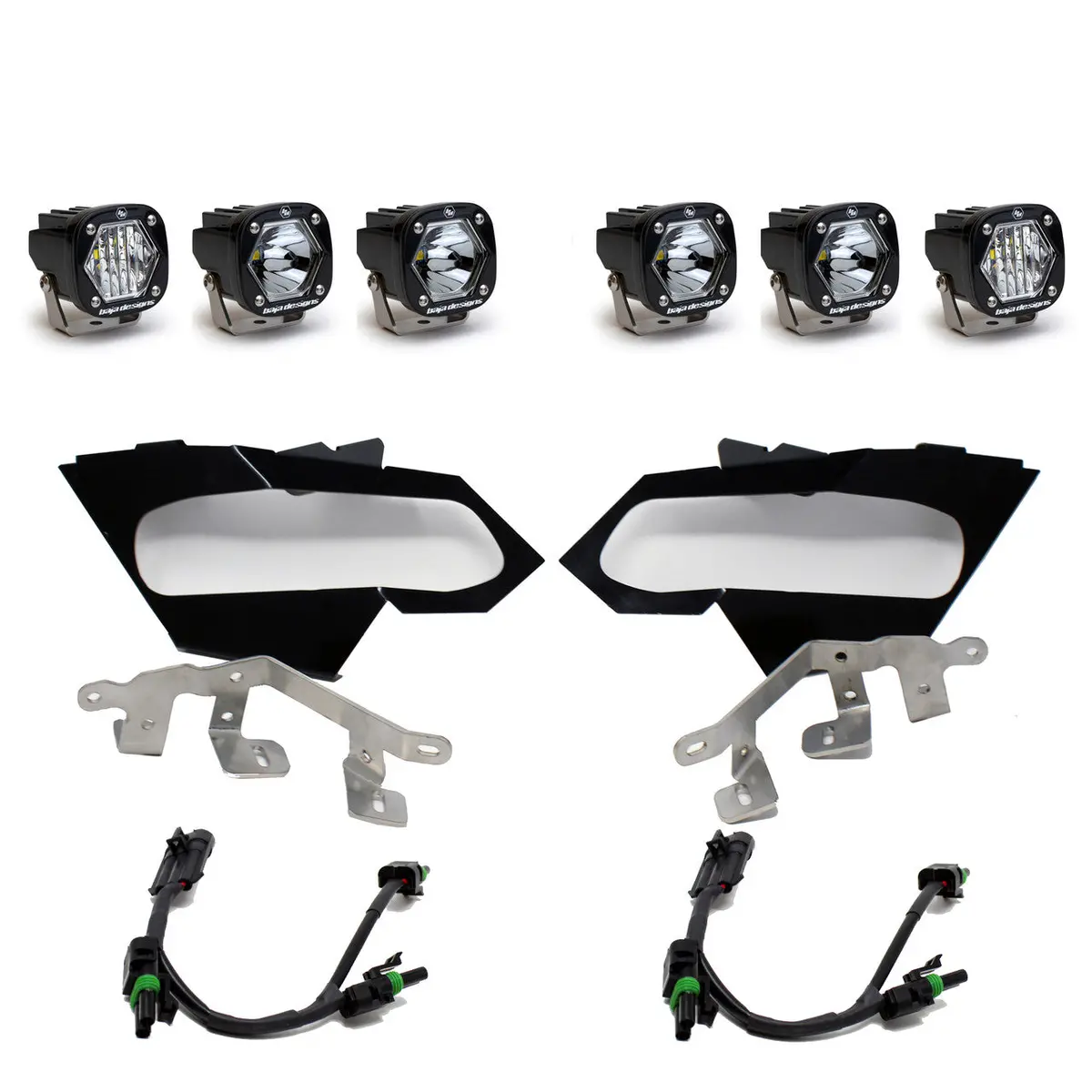 Can-Am S1 Triple Led Headlight Kit - Can-Am 2017-24 Maverick X3 1