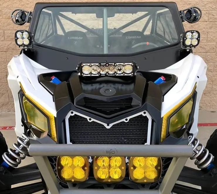 Can-Am Onx6+ Led/Laser Hybrid 10 Inch Shock Mount Light Bar Kit - Can-Am 2017-24 Maverick X3 2
