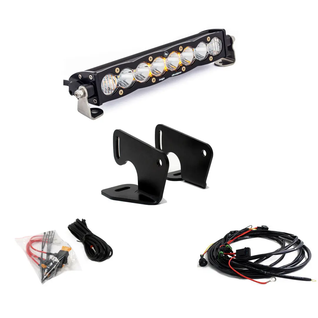 Polaris S8 10 Inch Hood Mount Light Bar Kit - Polaris 2020-25 Rzr Pro Xp; 2024 Rzr Turbo R 1