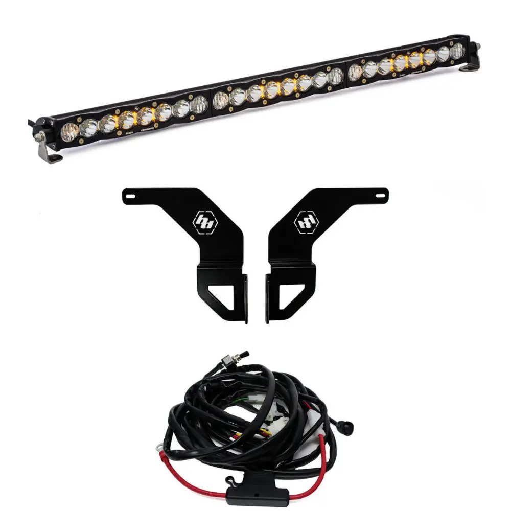 '16-23 Toyota Tacoma Baja Designs 30" S8 Led Light Bar Kit W/ Mounts 1