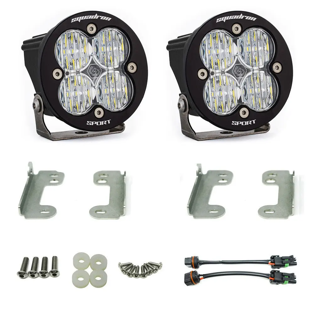 Jeep Jk Squadron-R Sport Fog Pocket Light Kit - Jeep 2007-09 Wrangler Jk; Note: W/ Standard Oe Bumper 1