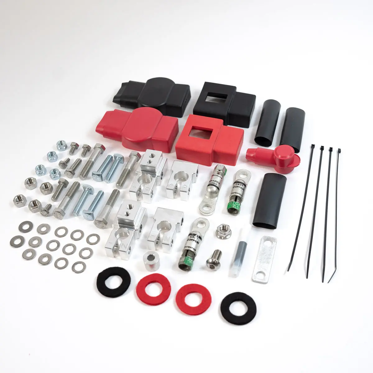 2020-2022 Ford Super Duty (F250/F350/F450) Sdhq Built Billet Dual Battery Terminal Kit 1