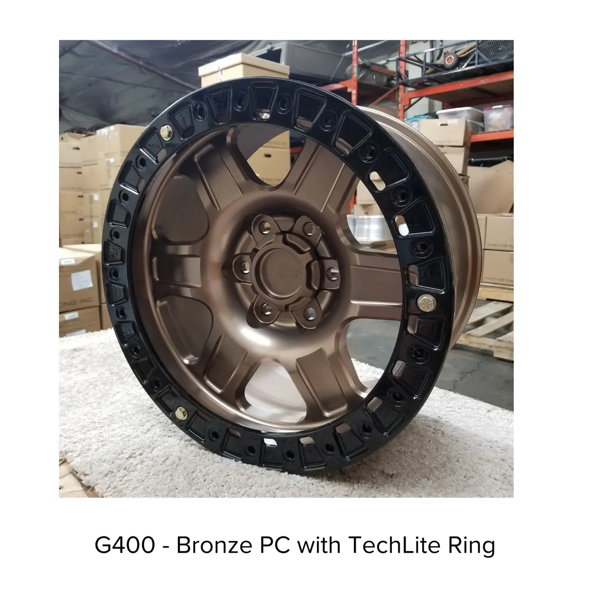 G400 Simulated Beadlock Wheel 20X9.0" 5 & 6 Lug - Techlite Ring 2