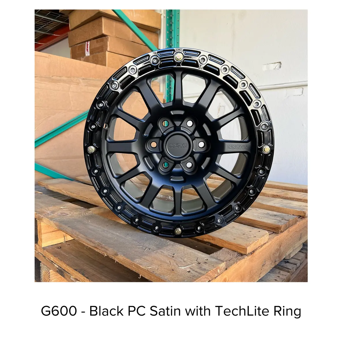 G600 Simulated Beadlock Wheel 17X8.5" 8 Lug - Techlite Ring 2