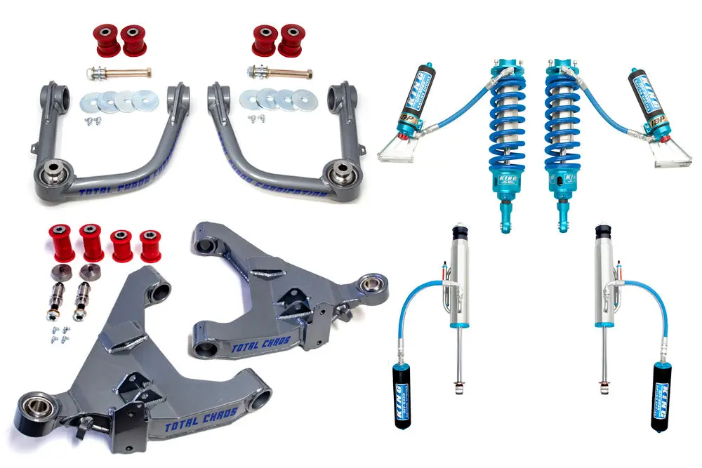 Mid Travel Kdss Lift Kit W/ Adjustable Coilover 3.0 Inch Diameter Front And Rear Shocks - Lexus Gx470 1