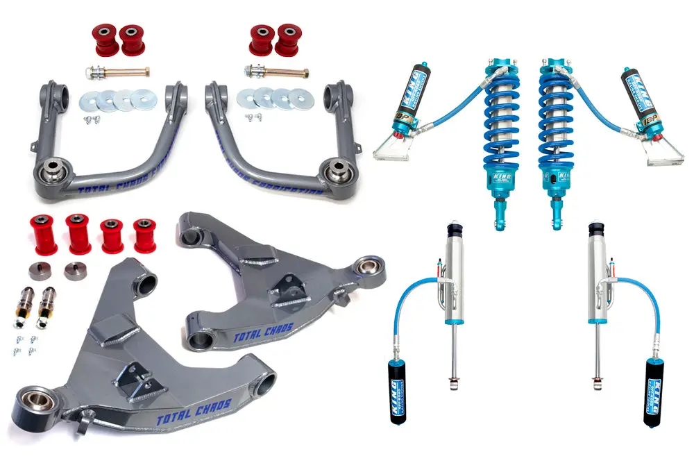 Mid Travel Lift Kit W/ Adjustable Coilover 3.0 Inch Diameter Front And Rear Shocks - Lexus Gx470 1