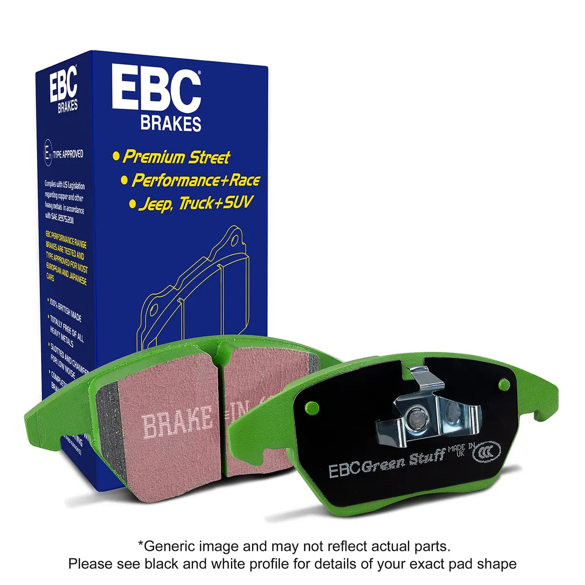 2022+ Ford Bronco Raptor Rear Greenstuff 6000 Brake Pads 1
