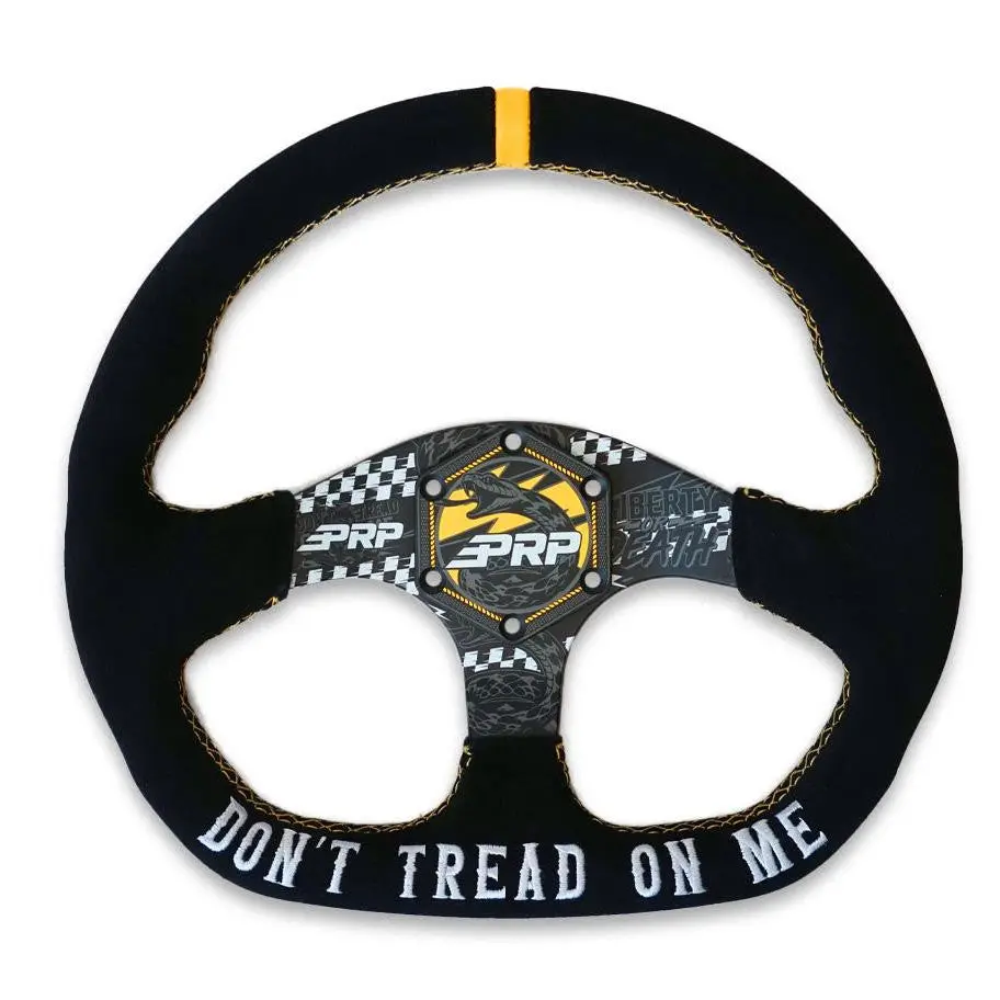 Prp Don’T Tread On Me Comp-R Suede Steering Wheel (D-Shaped) 1