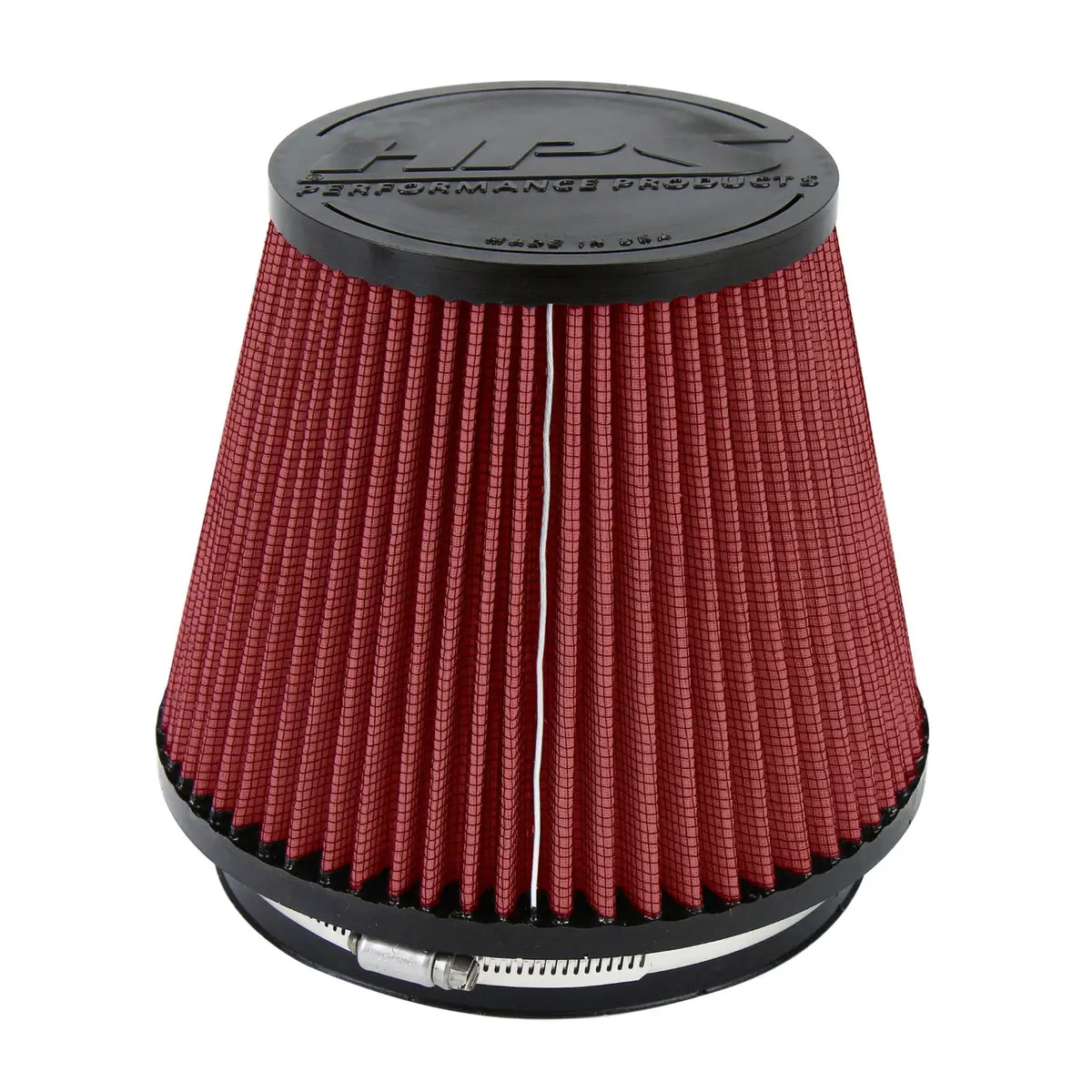 Hps Performance Red 6" Air Filter, 7" Length, 7.5" Base, 5" Top, Hps-4303-Red 1