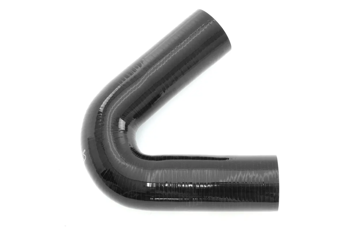 Hps 3" (76Mm) Silicone 135 Degree Elbow Coupler Hose, High Temp 4-Ply Reinforced, Black 1