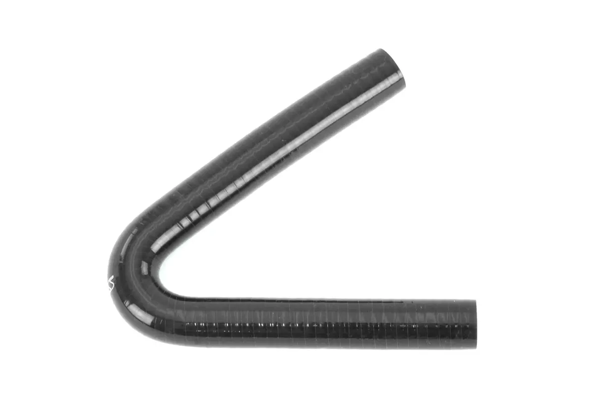 Hps 1" (25Mm) Silicone 135 Degree Elbow Coupler Hose, High Temp 4-Ply Reinforced, Black 1