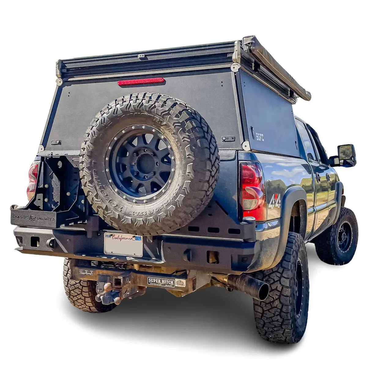 1999-2007 Chevy/Gmc 1500/2500/3500 Octane Dual Swing Out Rear Bumper 1