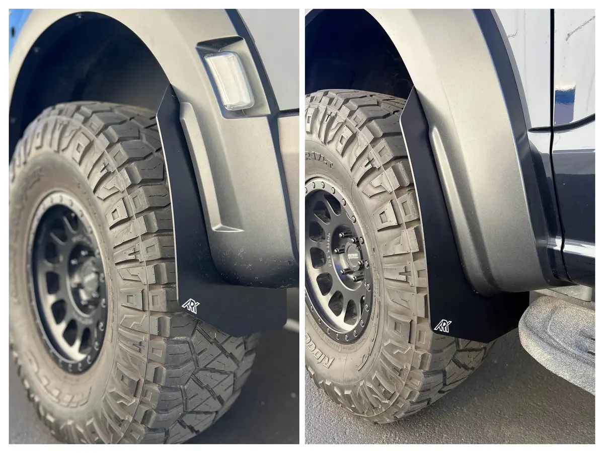 2021+ Ford Raptor Mid Mud Flaps 1