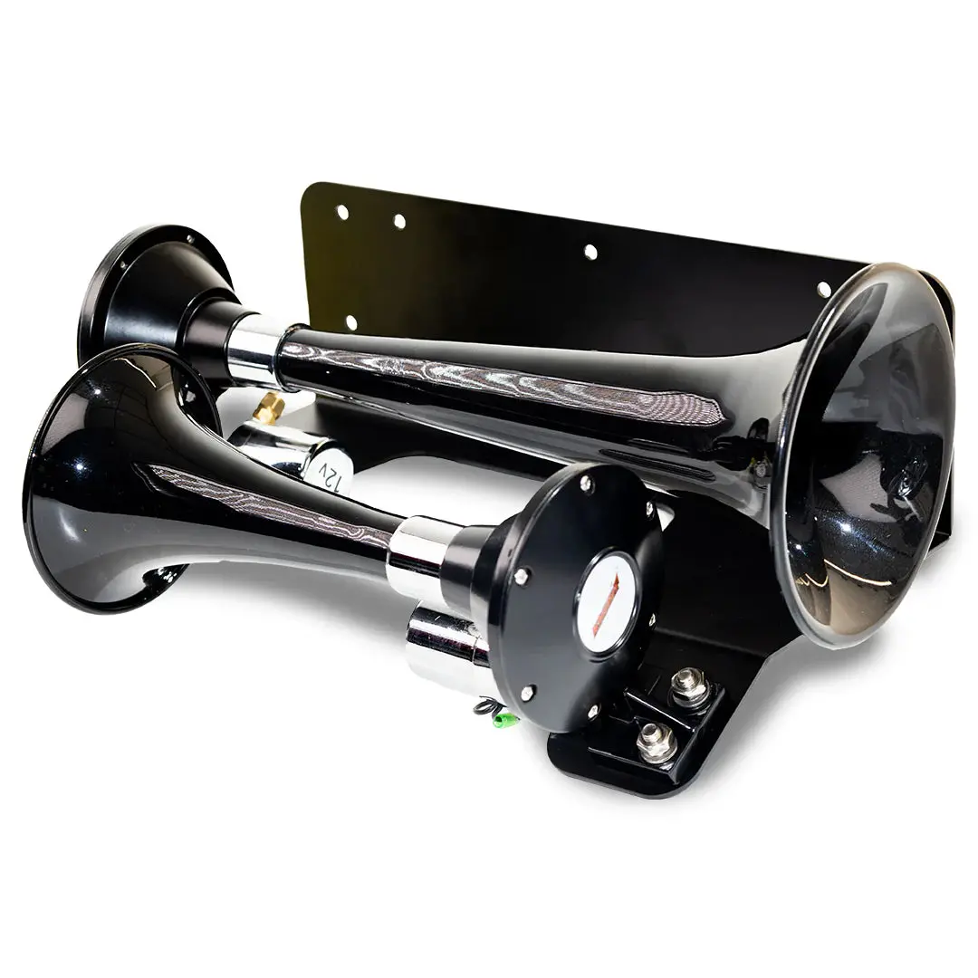 2007-2018 Jeep Wrangler Jk & Jku Black Dual Air Horns 1