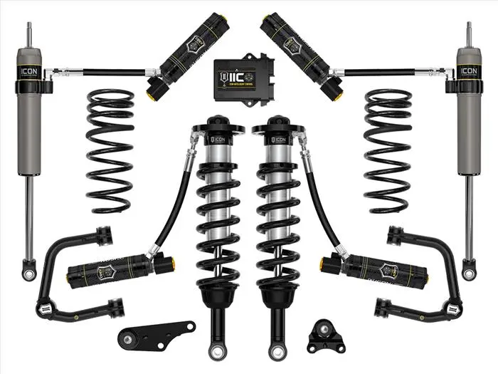 Icon 2024 Toyota Tacoma 1.25-3" Lift, Stage 6 Suspension System, Tubular Uca W/ Triple Rate Rear Springs 1