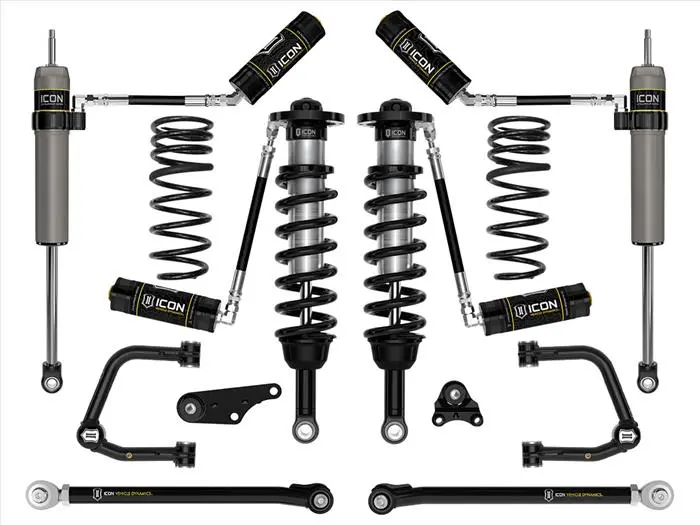 Icon 2024 Toyota Tacoma 1.25-3" Lift, Stage 7 Suspension System, Tubular Uca W/ Triple Rate Rear Springs 1
