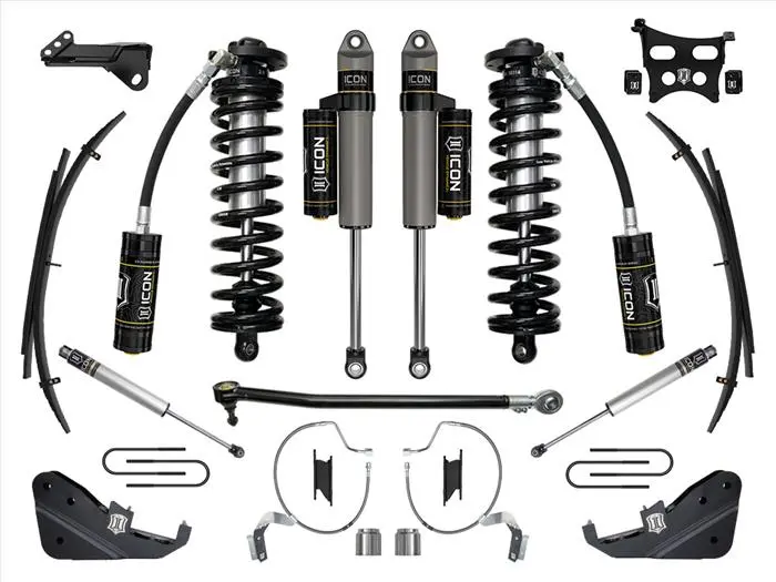 Icon 2023+ Ford F-250/F-350 Super Duty 4Wd, 4-5.5" Lift, Stage 4 Coilover Conversion System W/ Expansion Packs 1