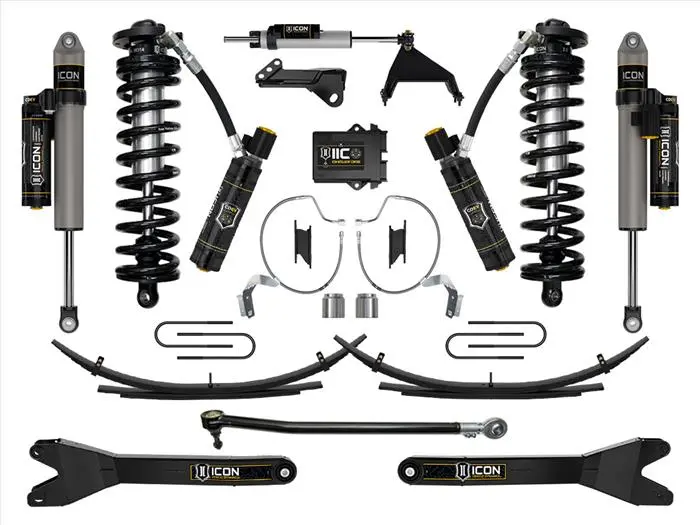 Icon 2023-2025 Ford F-250/F-350 Super Duty 4Wd, 4-5.5" Lift, Stage 8 Coilover Conversion System W/ Radius Arms & Expansion Packs 1