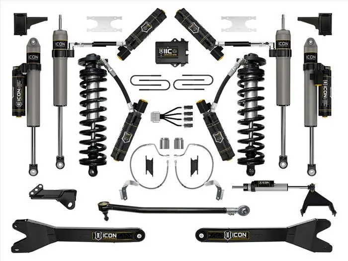 Icon 2023-2025 Ford F-250/F-350 Super Duty 4Wd, 4-5.5" Lift, Stage 9 Coilover Conversion System W/ Radius Arms 1