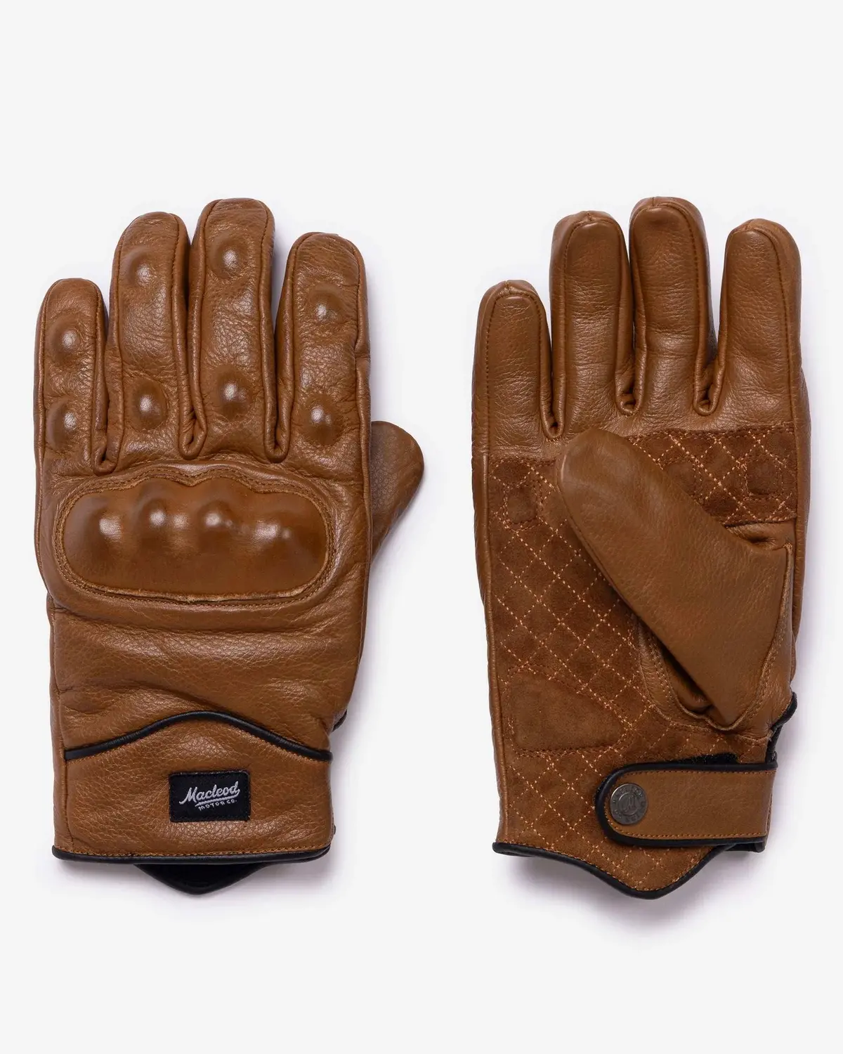 Macleod Rebel Leather Gloves - Brown 1