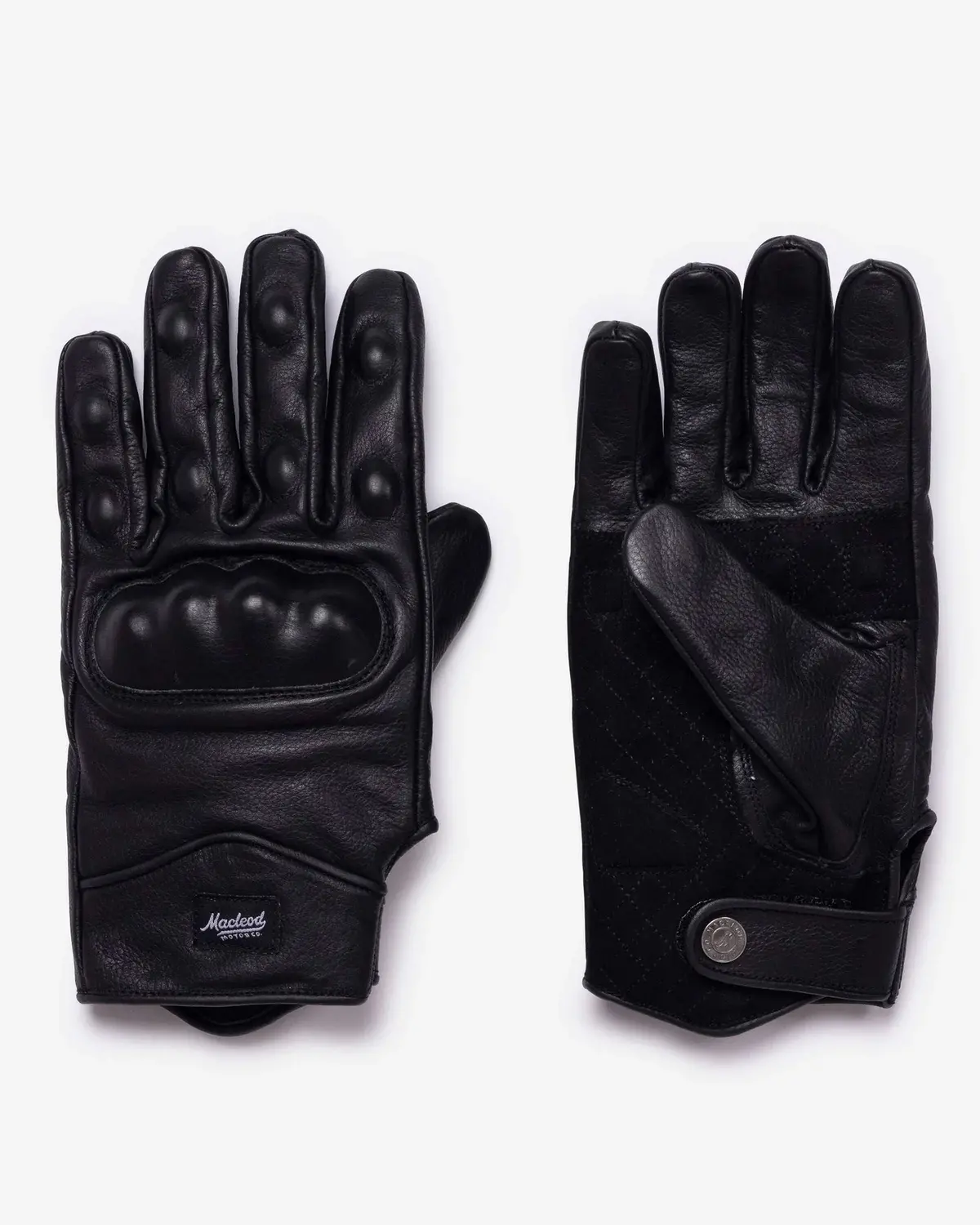 Macleod Rebel Leather Gloves - Black 1