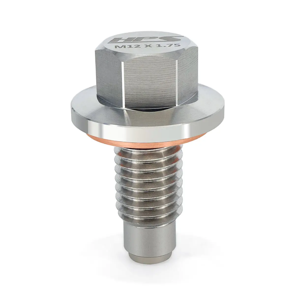 Hps Performance M12 X 1.75 Stainless Steel Magnetic Oil Drain Plug Bolt 1