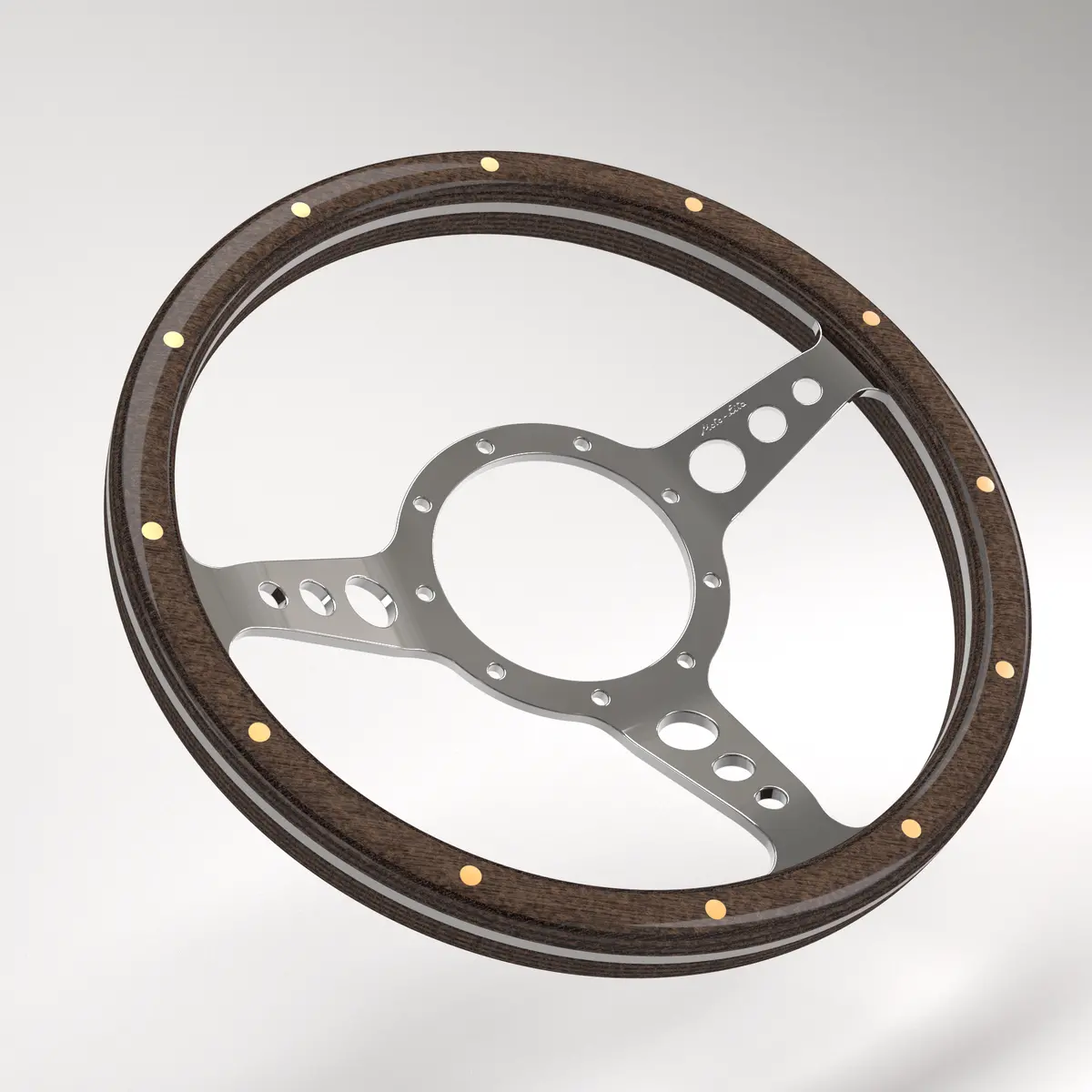 Dished Mk3 Wood Rim - Thick Grip Steering Wheel 8