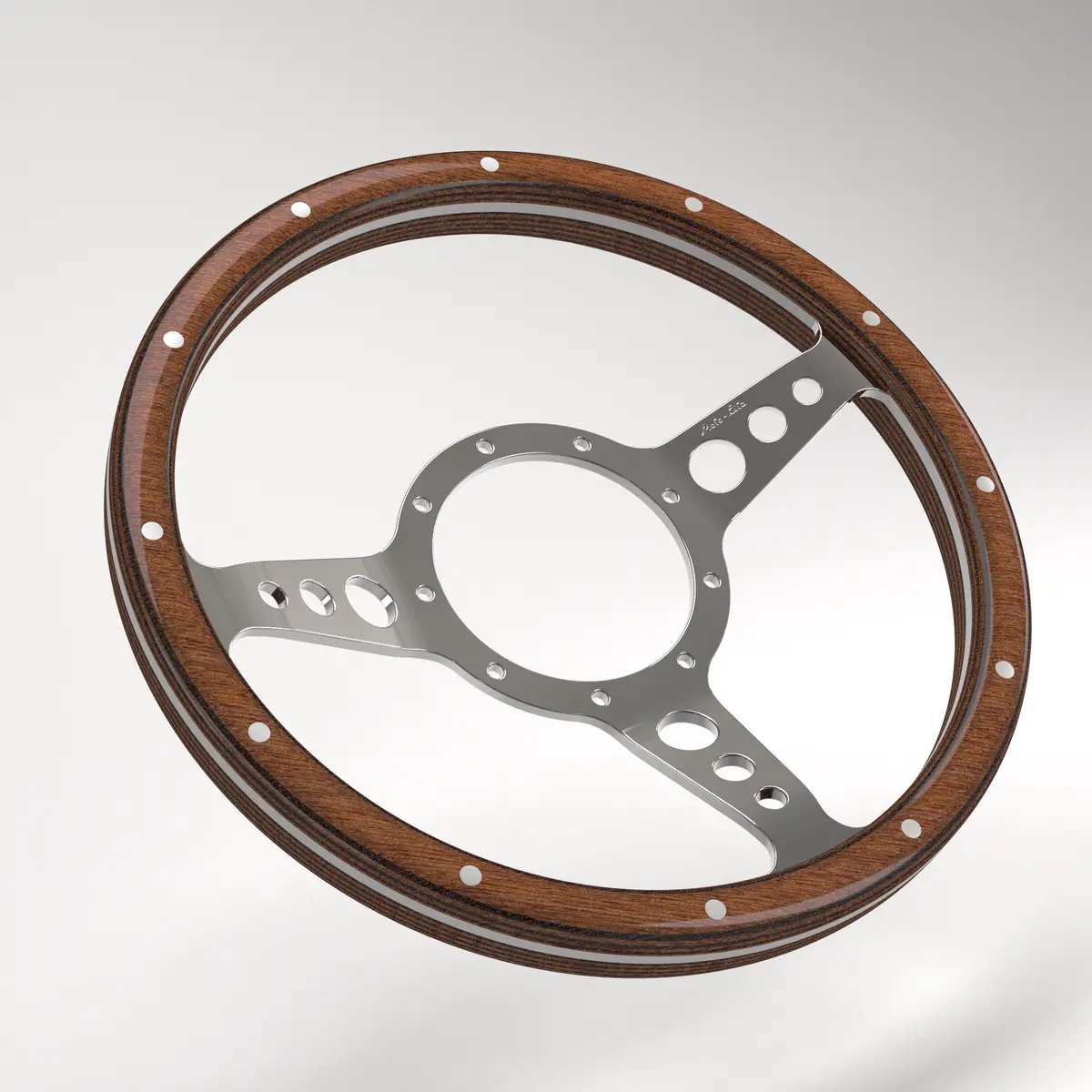 Dished Mk3 Wood Rim - Thick Grip Steering Wheel 7