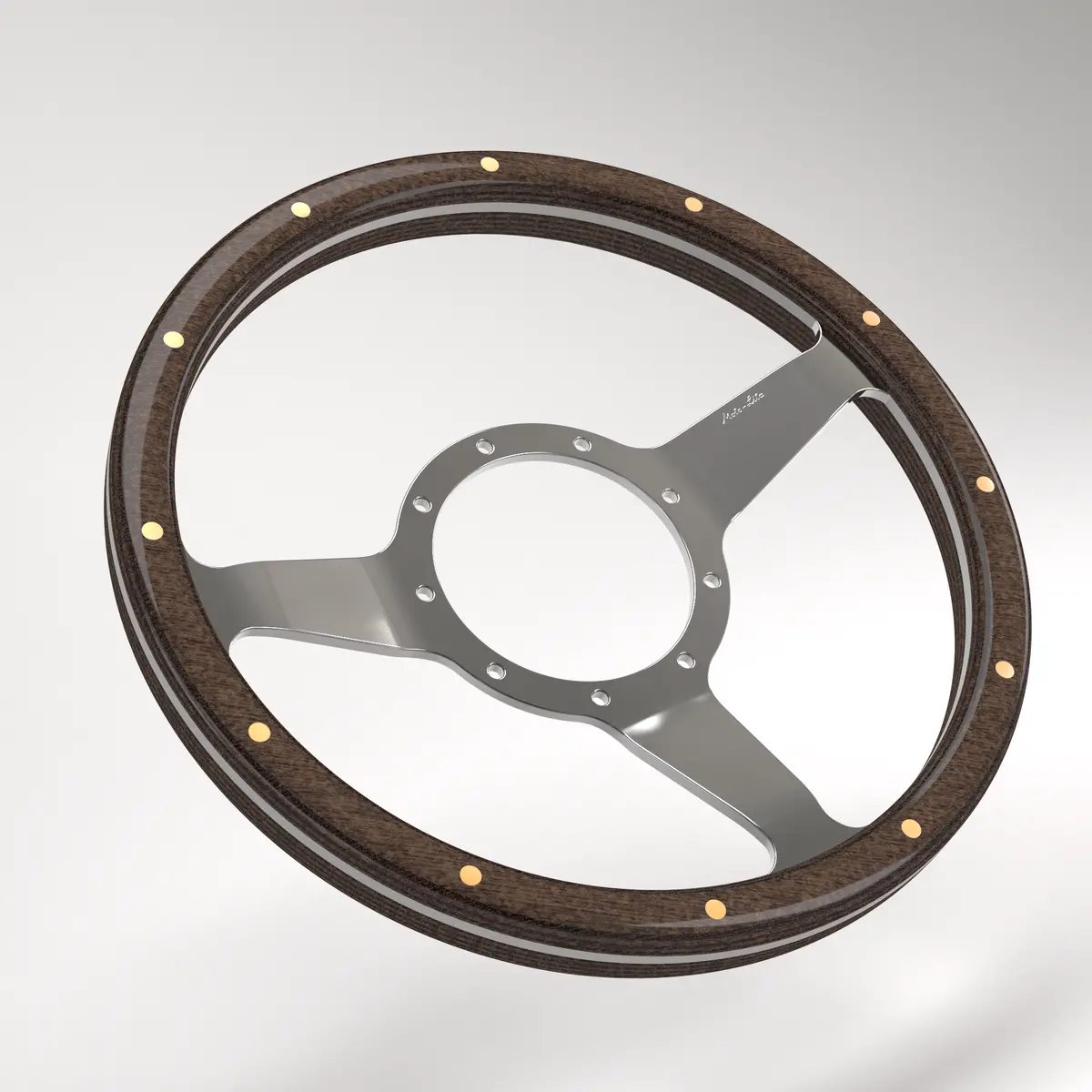Dished Mk3 Wood Rim - Thick Grip Steering Wheel 6