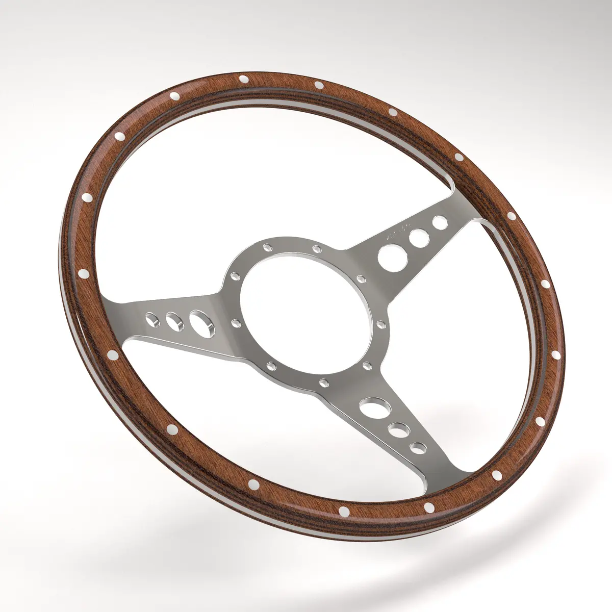 Mk3 Wood Rim Dished Steering Wheel 12