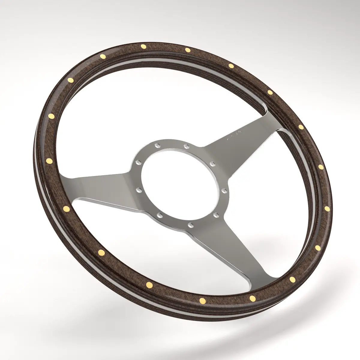 Dished Mk3 Wood Rim - Thick Grip Steering Wheel 41