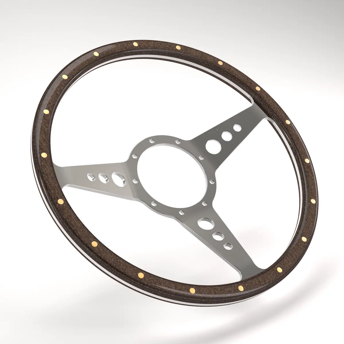 Mk3 Wood Rim Dished Steering Wheel 1
