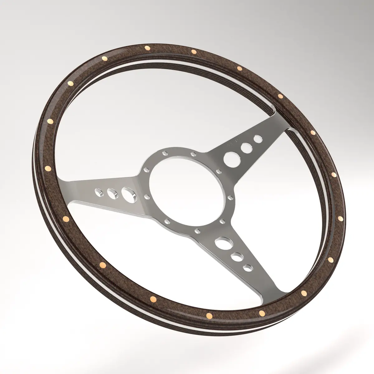 Dished Mk3 Wood Rim - Thick Grip Steering Wheel 20