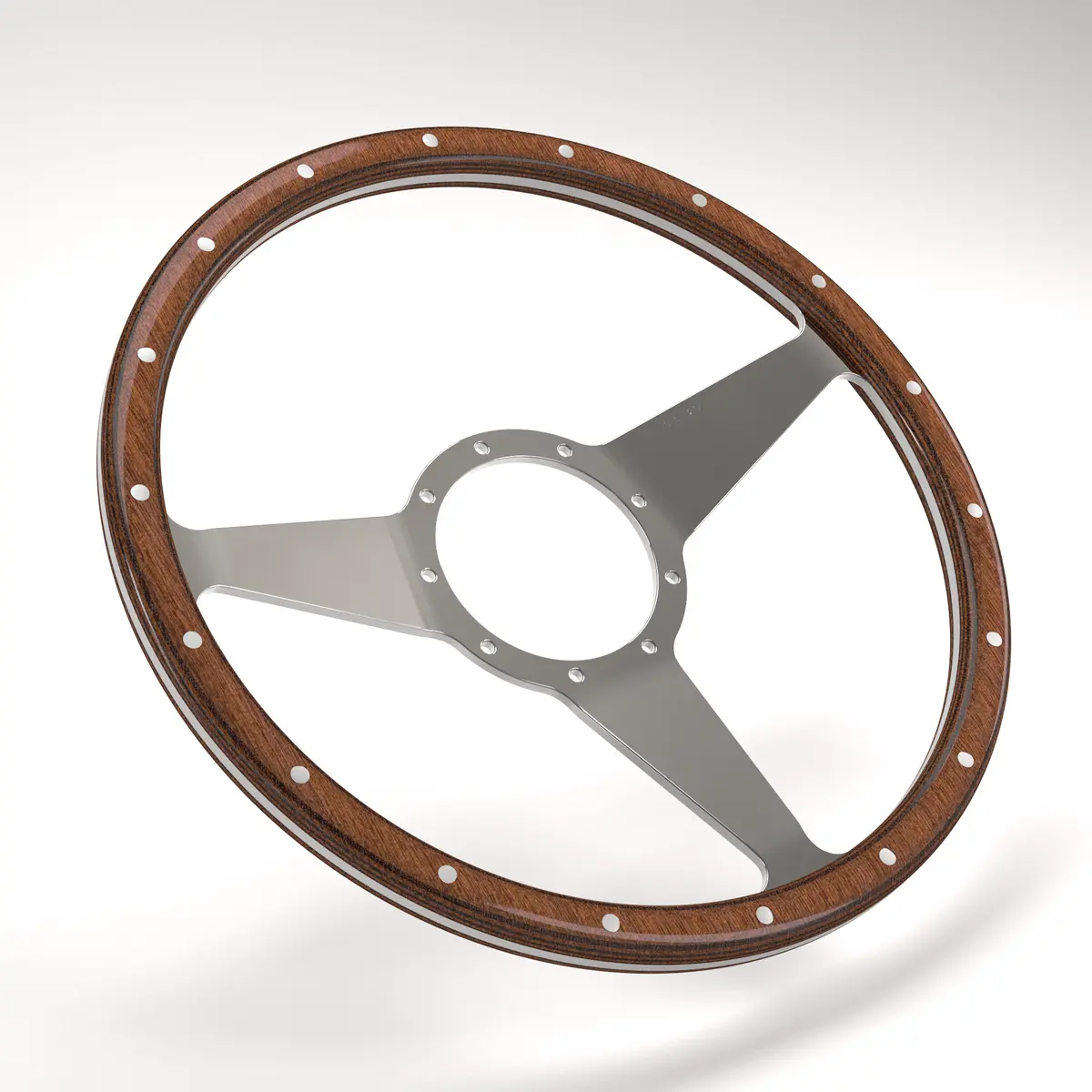 Mk3 Wood Rim Dished Steering Wheel 22