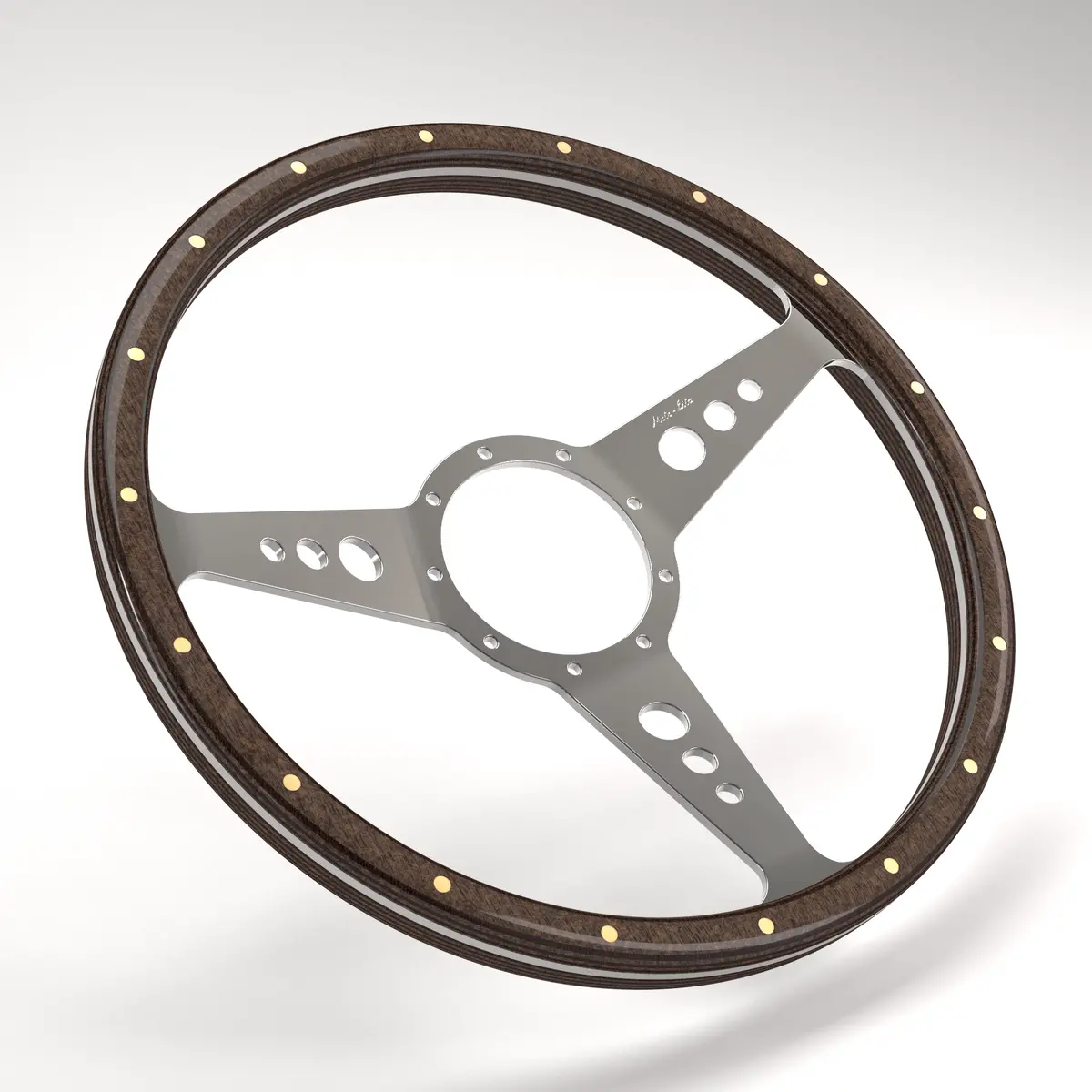 Dished Mk3 Wood Rim - Thick Grip Steering Wheel 30