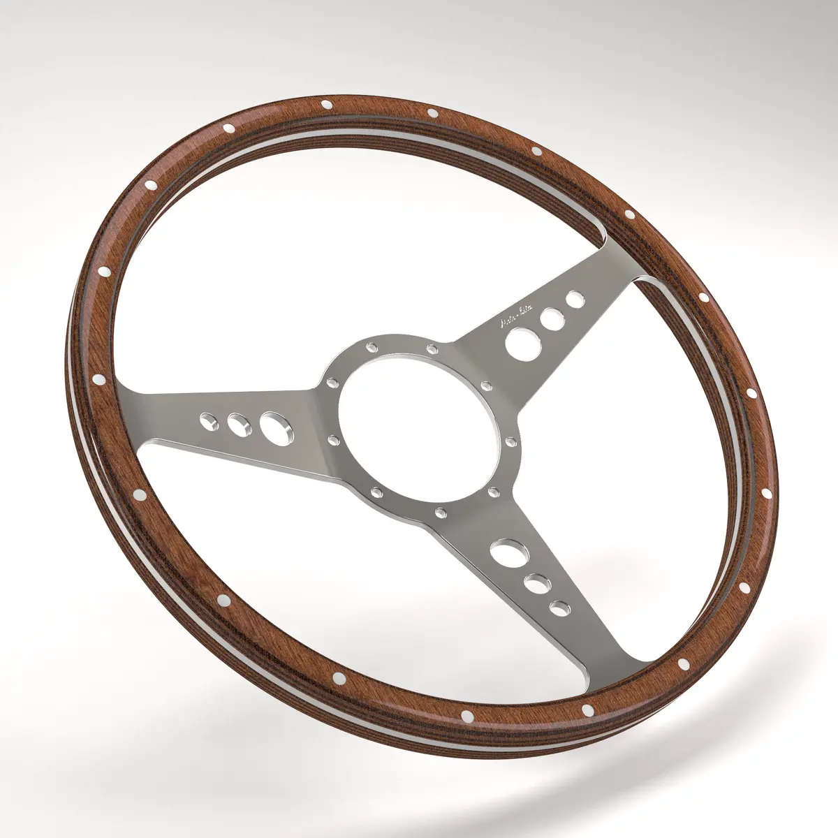 Dished Mk3 Wood Rim - Thick Grip Steering Wheel 29